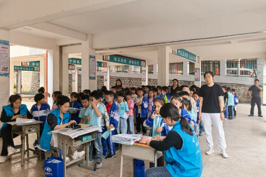 【祁东站】洪桥六小 ：开展视力筛查 关爱学生视力健康