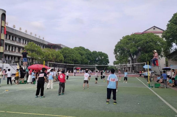 【衡阳县站】金兰镇中心小学：校园快乐排球 尽显少年风采
