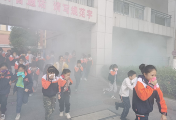 【衡阳县站】实验学校：消防疏散演练 提升师生应急处险能力