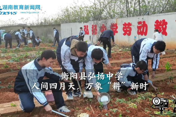 【衡阳县站】弘扬中学：人间四月天，万象“耕”新时（小记者 王伟琪 指导教师 綦兰英 张键）