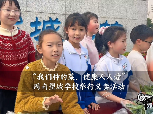 【望城区站】周南望城学校：“我们种的菜，健康人人爱”义卖活动举行