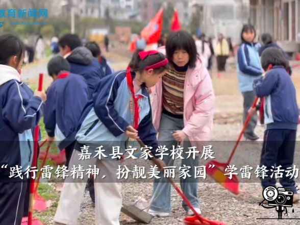 【嘉禾站】文家学校：开展“践行雷锋精神，扮靓美丽家园”学雷锋活动