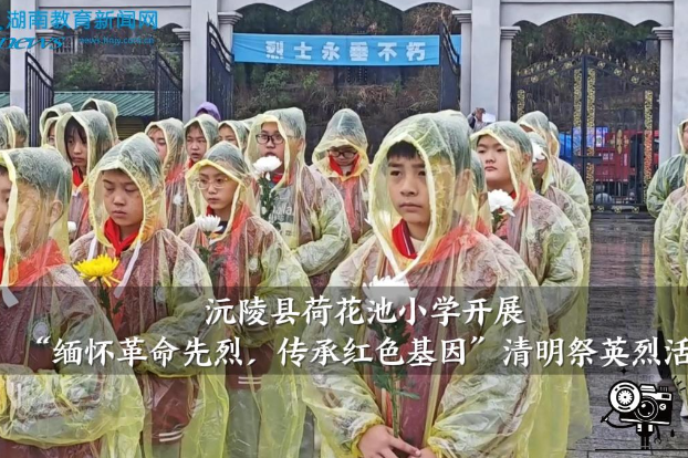 【沅陵站】荷花池小学开展“缅怀革命先烈，传承红色基因”清明祭英烈活动