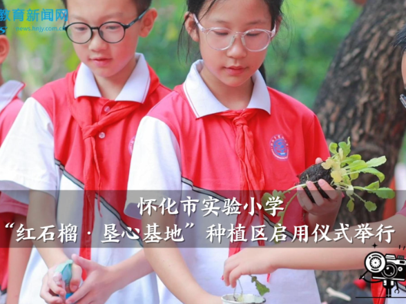 【怀化站】怀化市实验小学“红石榴·垦心基地”种植区启用仪式举行