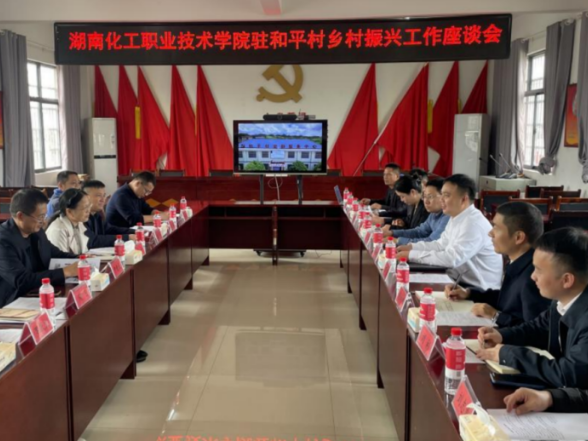 湖南化工职业技术学院校长率队赴双井镇和平村调研乡村振兴工作