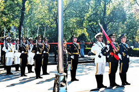 湖南工程职院军训团国旗护卫队：以青春之姿护国旗，以钢铁之志铸荣光