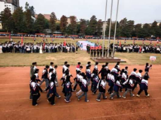 东安职专第六届田径校运会开幕