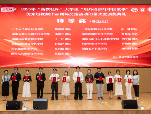 特等奖！湖南水电职院学子用双语镜头闪耀全国大学生 “用外语讲好中国故事”短视频大赛舞台