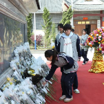 桂阳职校：400余名师生徒步开展清明祭英烈活动