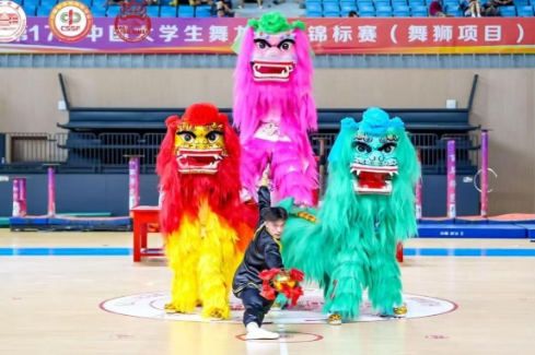 长沙商贸旅游职院龙狮队在全国大学生舞龙舞狮锦标赛中勇夺佳绩