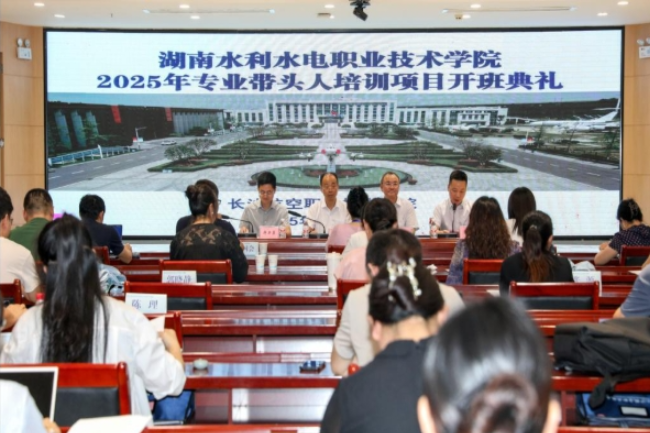 长沙航院承接的湖南水电职院2025年专业带头人培训项目开班