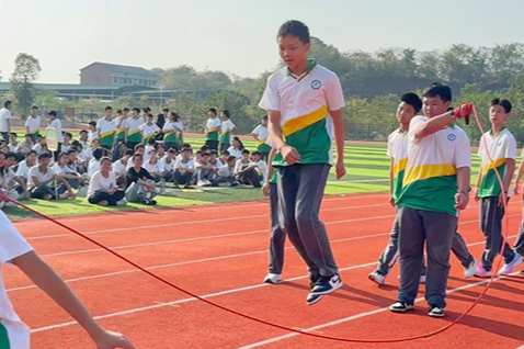 【衡阳县站】江山学校：快乐运动，绳彩飞扬