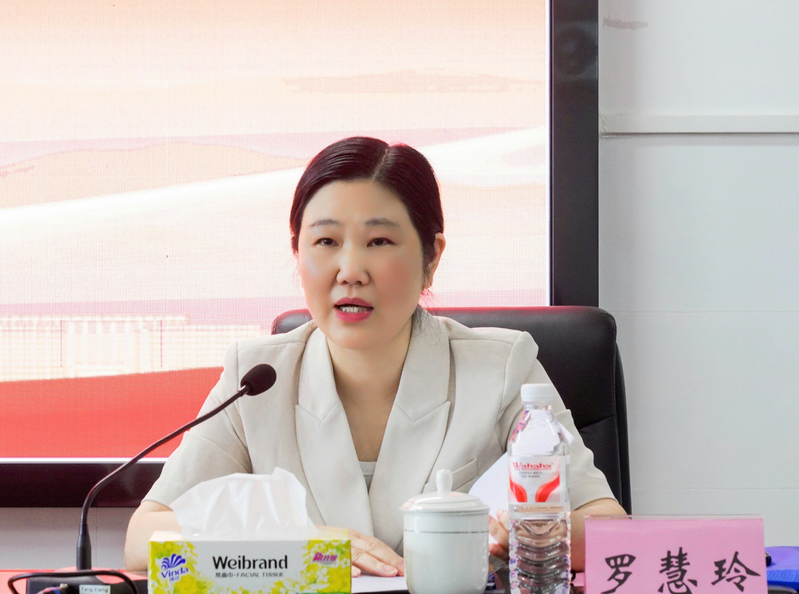 罗慧玲副书记为国培班作专题讲座：《雷锋式职业人培育工程的理论与实践探索》.jpg