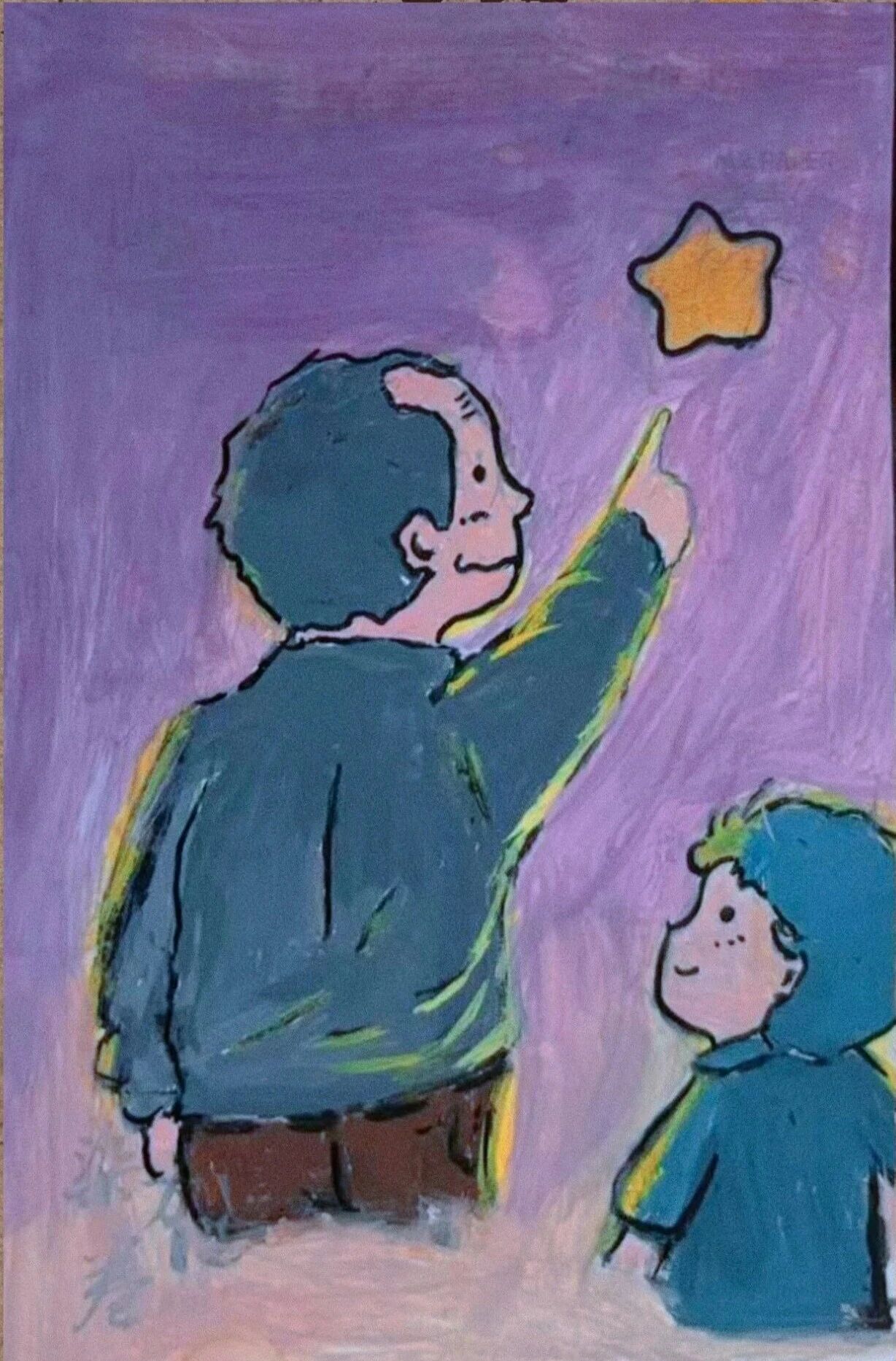 曾紫炫手绘的特殊“合影”图 曾紫炫手绘的特殊“合影”图