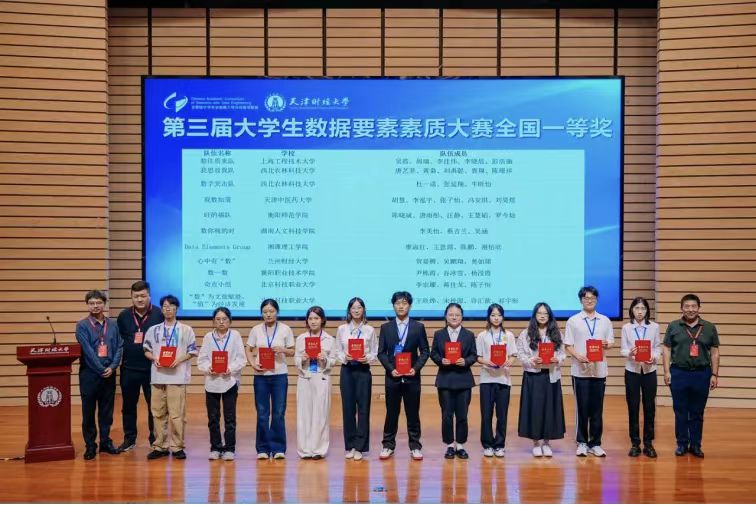 全国一等奖颁奖现场（Data Elements Group）
