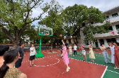 【衡东县站】新塘镇中心学校：教师节投篮比赛，点燃校园激情