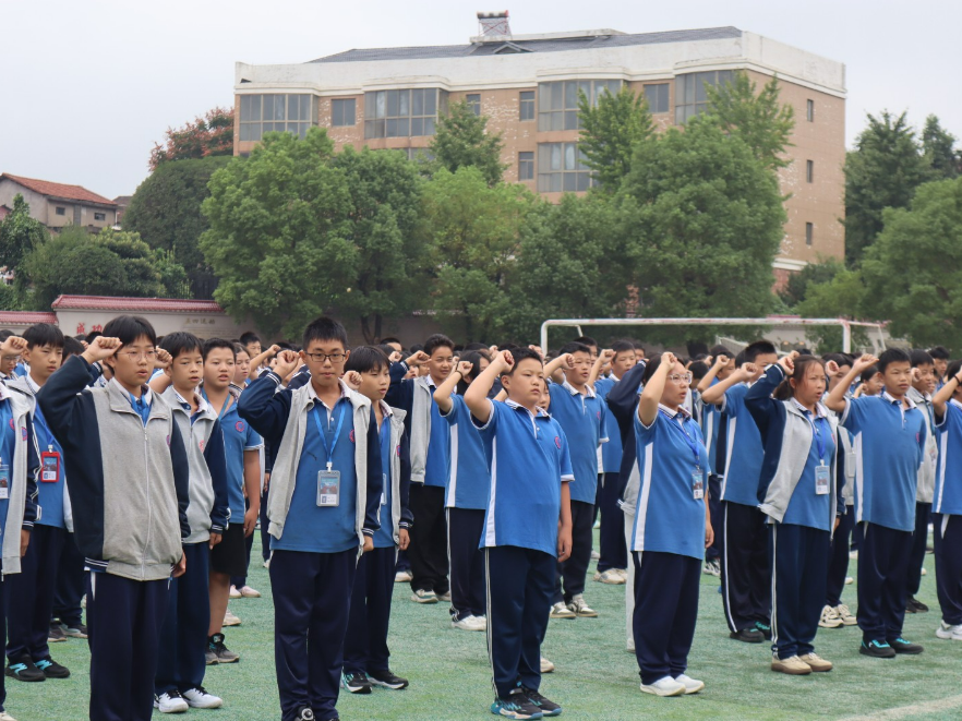 【鼎城区站】灌溪中学：铮铮誓言祭英魂 青春奋进报国志