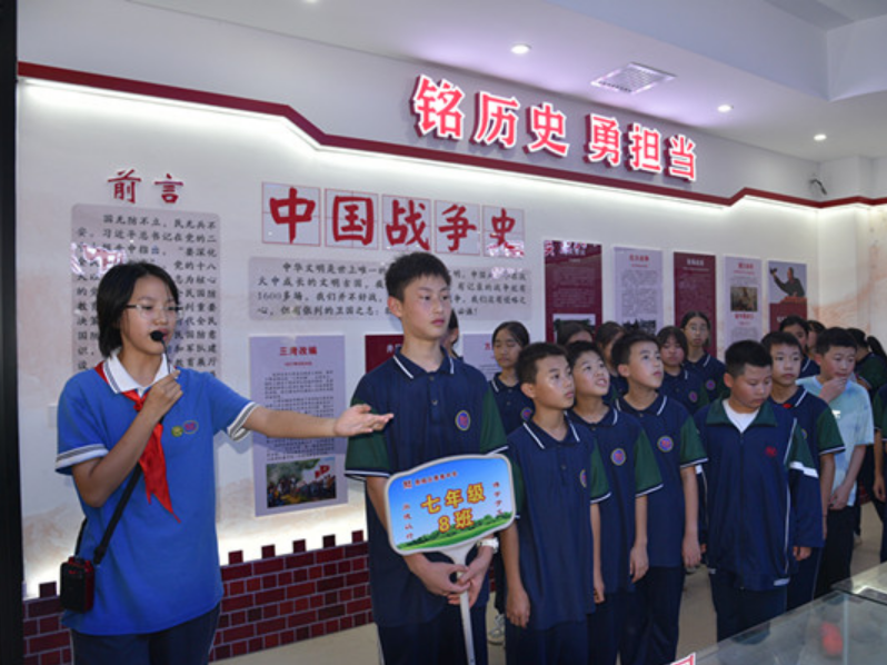 【鼎城区站】善卷中学：国防园中悟担当 红色基因润新生