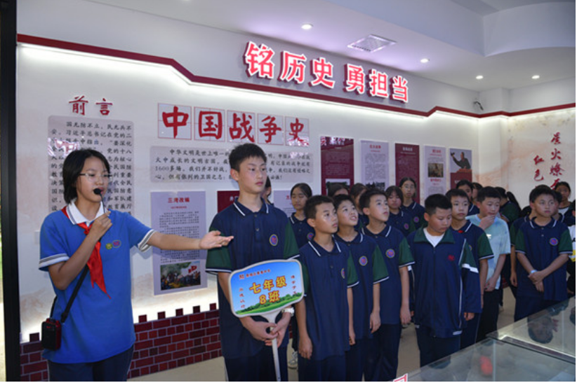【鼎城区站】善卷中学：国防园中悟担当 红色基因润新生