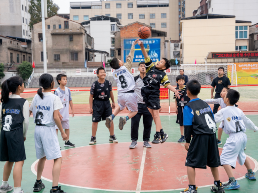 华容县“2025年姚基金希望小学篮球季”县级联赛顺利收官