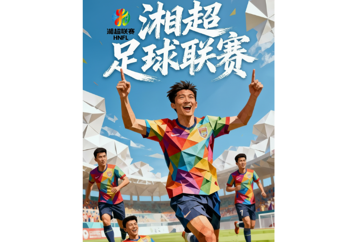 湘超来了！高校联动海报设计尽显湖湘足球热血