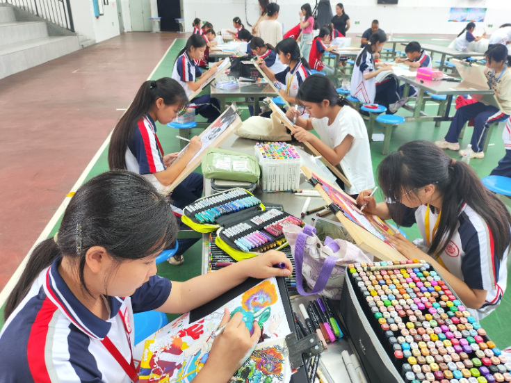 新晃侗族自治县芙蓉学校：举办“6·3”虎门销烟纪念日禁毒书画创作比赛