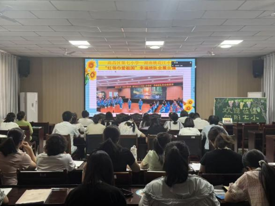 桃江县桃花江小学：湘疆云端共研 幸福班队课展风采