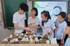 南华大学志愿队在小学开设聪耳中药香囊手工特色课堂