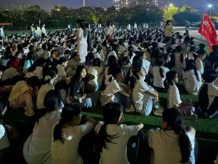 【衡东县站】衡东县成文学校开展夜间宿舍消防疏散演练活动