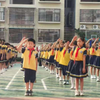 【祁东站】红领巾熠熠生辉，新队员光荣入队，玉合石门小学举行新队员入队仪式