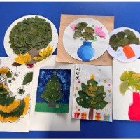 【靖州站】把秋天“贴”进画里！土桥小学开展手工作品比赛