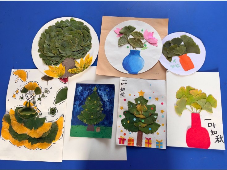 【靖州站】把秋天“贴”进画里！土桥小学开展手工作品比赛
