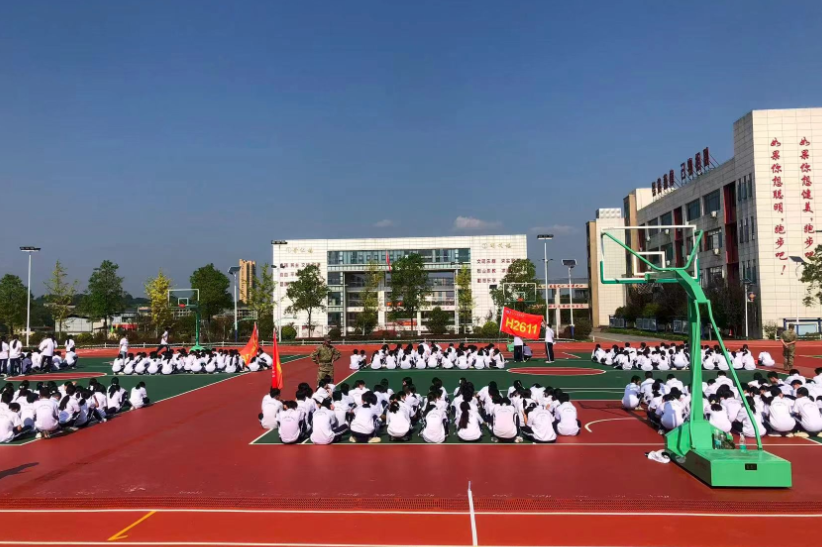 【耒阳站】耒阳市五里牌中学：军训场也是大思政课堂