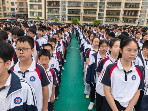 【祁东站】 永昌街道中心学校：开学典礼晒出“成绩单”，“五心”寄语开启新学期