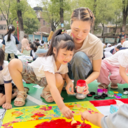 【耒阳站】百米长卷绘祖国，城北完小学子用画笔献礼国庆
