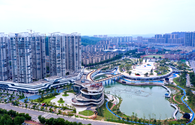 天易示范区文体公园A、B、C、D、E区主体工程及景观工程荣获2020-2021年度中国建设工程鲁班奖