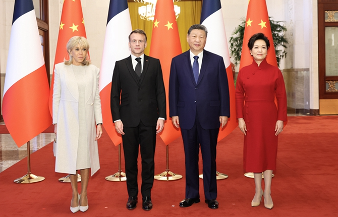 习近平同法国总统马克龙举行会谈