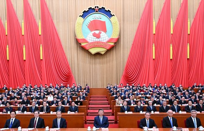 全国政协十四届三次会议在京开幕 习近平等党和国家领导人到会祝贺