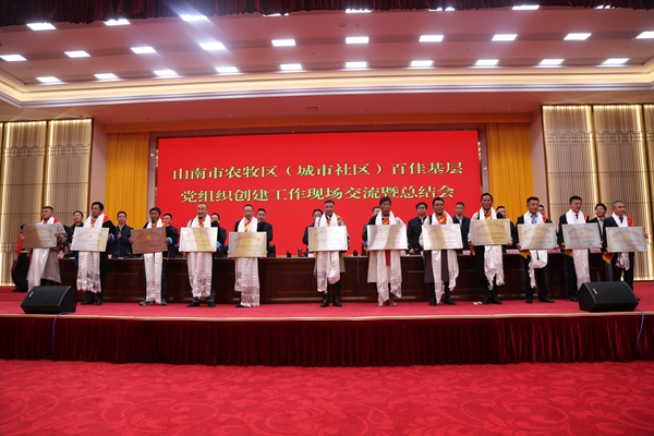 图为对2024年度百佳基层党组织代表进行授牌.JPG