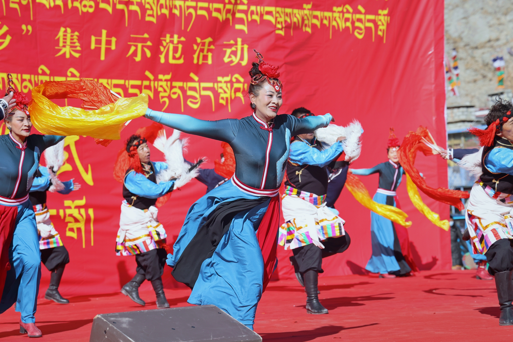 浪卡子县“培树文明向上新风 崇尚健康幸福生活”宣传教育暨“三下乡”集中示范活动启动4.jpg