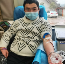 郴州:栗源镇长田村村民无偿献血为爱接力