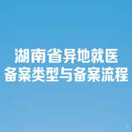 湖南医保政策图解：异地就医备案类型与流程