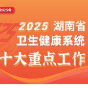 一图看懂｜2025湖南省卫生健康系统十大重点工作