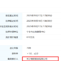 6.095亿！长沙瑞府置业摘得宁乡优质居住用地