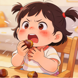 2岁女童呛咳10天,医生从气管里取出一枚生板栗