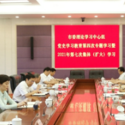 市委理论学习中心组开展党史学习教育第四次专题学习暨2021年第七次集体（扩大）学习