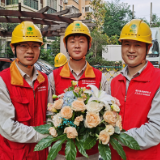 河南人民鲜花、敬礼送给岳阳“电骆驼”
