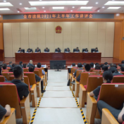 岳阳法院2021年上半年工作讲评会召开