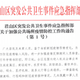 出入公共场所必须亮双码、戴口罩、测体温......君山区突发公共卫生事件应急指挥部出通告了