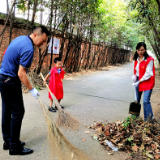 岳阳人防深入联点社区开展志愿服务活动助力文明城市创建